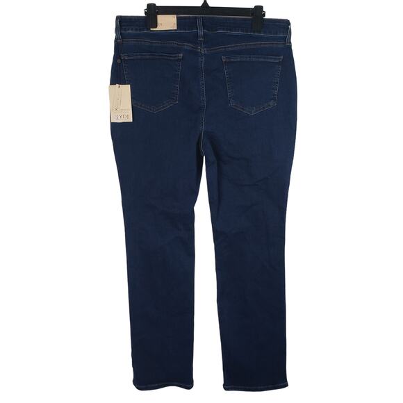 NYDJ Marilyn Straight Jeans Womens Size 16 Quinn Blue Hi-Rise Workwear Plus NWT - Picture 2 of 13